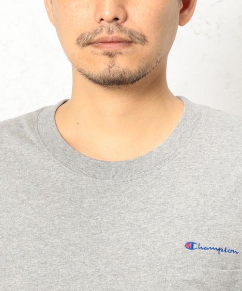 Champion（チャンピオン）の「[チャンピオン] BC★CHAMPION BIG ポケット Tシャツ ◆（Tシャツ/カットソー・メンズ・ネイビー/ホワイト/グレー・LARGE/MEDIUM）」の21枚目の写真
