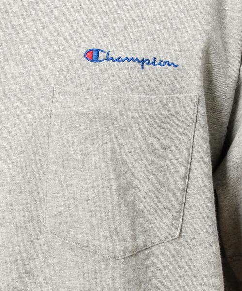 Champion（チャンピオン）の「[チャンピオン] BC★CHAMPION BIG ポケット Tシャツ ◆（Tシャツ/カットソー・メンズ・ネイビー/ホワイト/グレー・LARGE/MEDIUM）」の13枚目の写真
