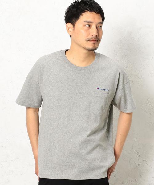 Champion（チャンピオン）の「[チャンピオン] BC★CHAMPION BIG ポケット Tシャツ ◆（Tシャツ/カットソー・メンズ・ネイビー/ホワイト/グレー・LARGE/MEDIUM）」の15枚目の写真