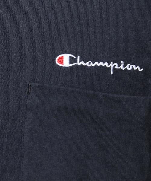 Champion（チャンピオン）の「[チャンピオン] BC★CHAMPION BIG ポケット Tシャツ ◆（Tシャツ/カットソー・メンズ・ネイビー/ホワイト/グレー・LARGE/MEDIUM）」の5枚目の写真