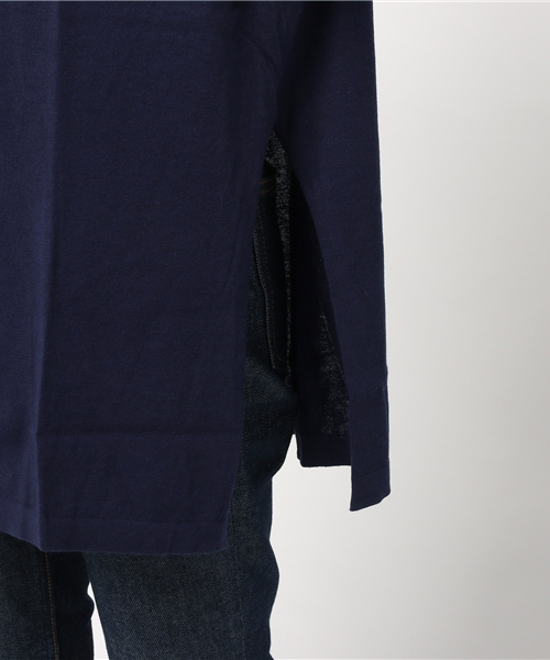 earth music&ecology（アースミュージックアンドエコロジー）の「ボトルネックスリットプルオーバー（ニット/セーター・レディース・グレイッシュベージュ/マスタード/レッド/ネイビー/オリーブ・FREE）」の11枚目の写真