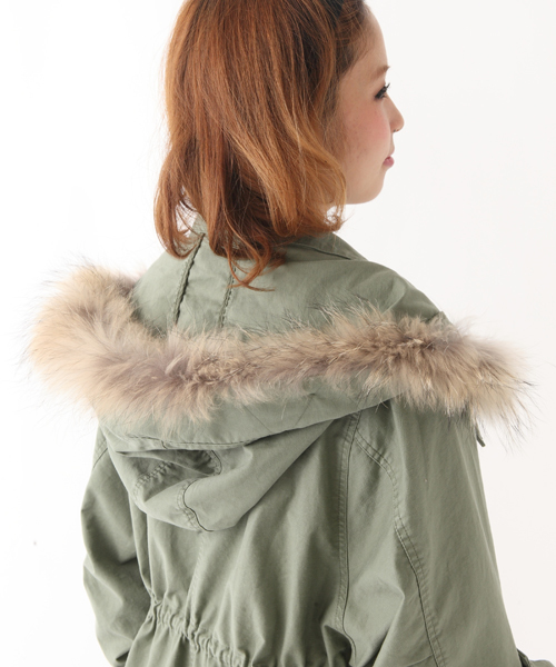 Chico（チコ）の「ファー付ルーズモッズコート（モッズコート）」 - WEAR