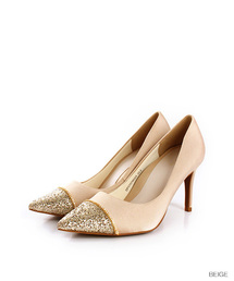 RANDA | 【足にフィットするよう履き心地を追求】リッターコンビビジューパンプス(パンプス)