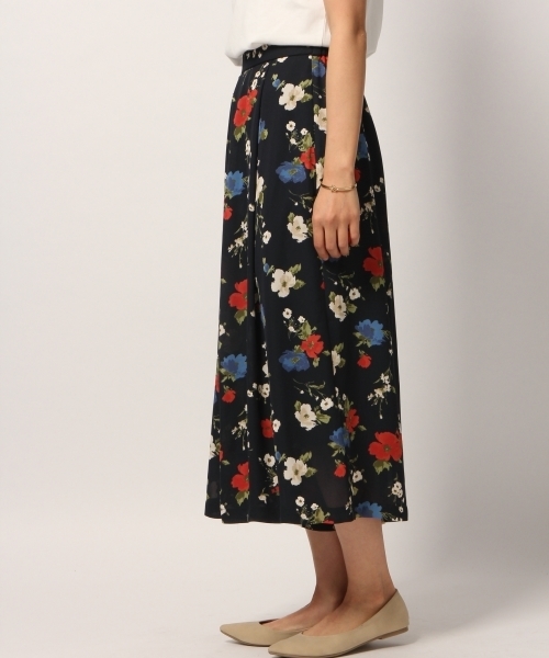 GLOBAL WORK（グローバルワーク）の「フラワーマキシスカーチョ/778599（その他パンツ・レディース・ライトグレー/ネイビー/ホワイト・MEDIUM/SMALL）」の9枚目の写真