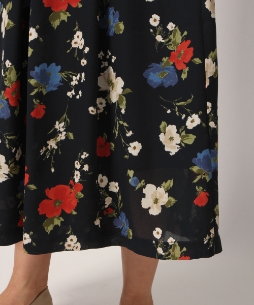 GLOBAL WORK（グローバルワーク）の「フラワーマキシスカーチョ/778599（その他パンツ・レディース・ライトグレー/ネイビー/ホワイト・MEDIUM/SMALL）」の5枚目の写真