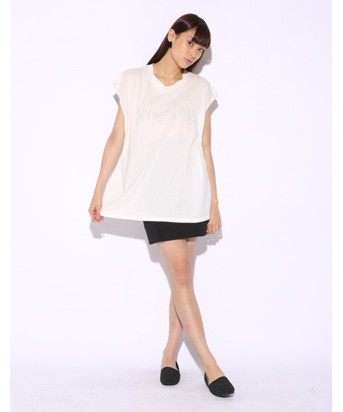 i（アイ）の「【i】　I TOKYO ME BIG/T（Tシャツ/カットソー・レディース・ホワイト/ブラック・ﾌﾘ-）」の2枚目の写真