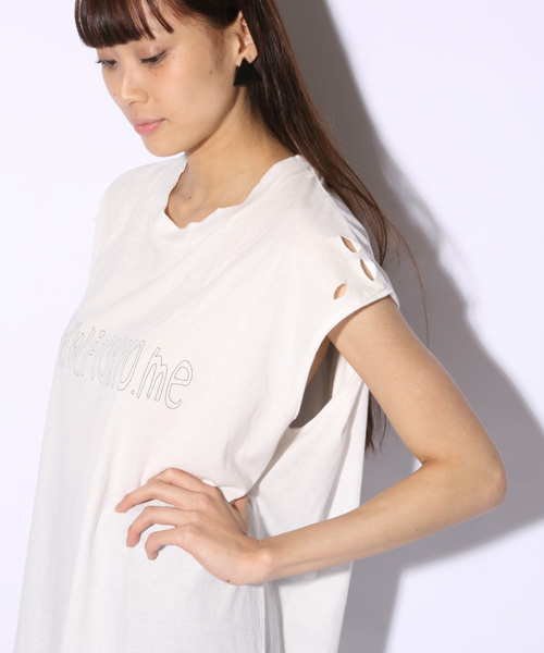 i（アイ）の「【i】　I TOKYO ME BIG/T（Tシャツ/カットソー・レディース・ホワイト/ブラック・ﾌﾘ-）」の5枚目の写真