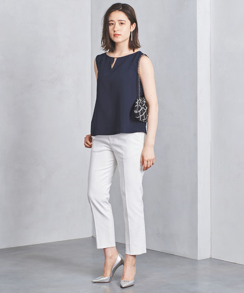 UNITED ARROWS ノースリーブネイビー/水色 楽天市場】【SALE／80%OFF】シアー ノースリーブ プルオーバー