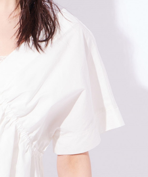 CIAOPANIC（チャオパニック）の「コットンテンセルブラウス（シャツ/ブラウス・レディース・ホワイト/ブラック・FREE）」の9枚目の写真