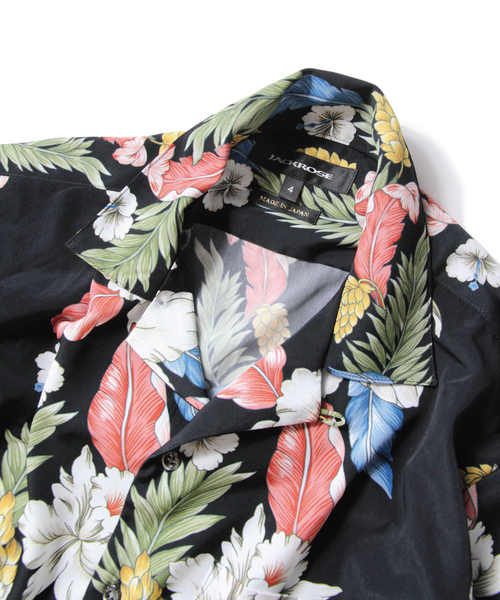 JACKROSE（ジャックローズ）の「ストライプアロハオープンカラーシャツ/開襟シャツ（シャツ/ブラウス・メンズ・ブラック/ホワイト・M/L/XL）」の6枚目の写真