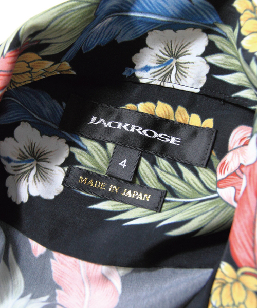 JACKROSE（ジャックローズ）の「ストライプアロハオープンカラーシャツ/開襟シャツ（シャツ/ブラウス・メンズ・ブラック/ホワイト・M/L/XL）」の4枚目の写真