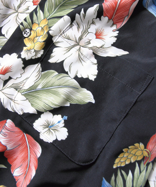 JACKROSE（ジャックローズ）の「ストライプアロハオープンカラーシャツ/開襟シャツ（シャツ/ブラウス・メンズ・ブラック/ホワイト・M/L/XL）」の8枚目の写真