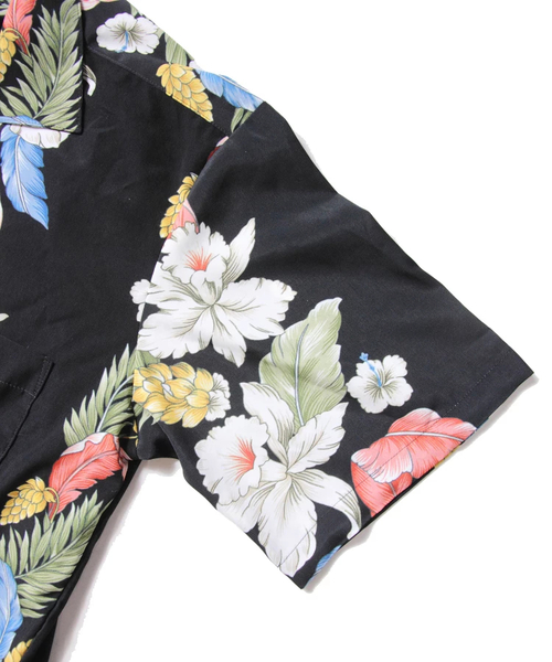 JACKROSE（ジャックローズ）の「ストライプアロハオープンカラーシャツ/開襟シャツ（シャツ/ブラウス・メンズ・ブラック/ホワイト・M/L/XL）」の9枚目の写真