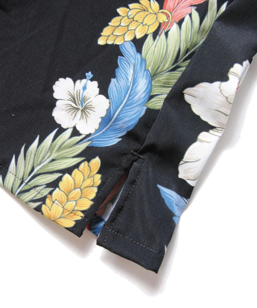 JACKROSE（ジャックローズ）の「ストライプアロハオープンカラーシャツ/開襟シャツ（シャツ/ブラウス・メンズ・ブラック/ホワイト・M/L/XL）」の5枚目の写真