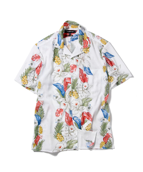 JACKROSE（ジャックローズ）の「ストライプアロハオープンカラーシャツ/開襟シャツ（シャツ/ブラウス・メンズ・ブラック/ホワイト・M/L/XL）」の12枚目の写真