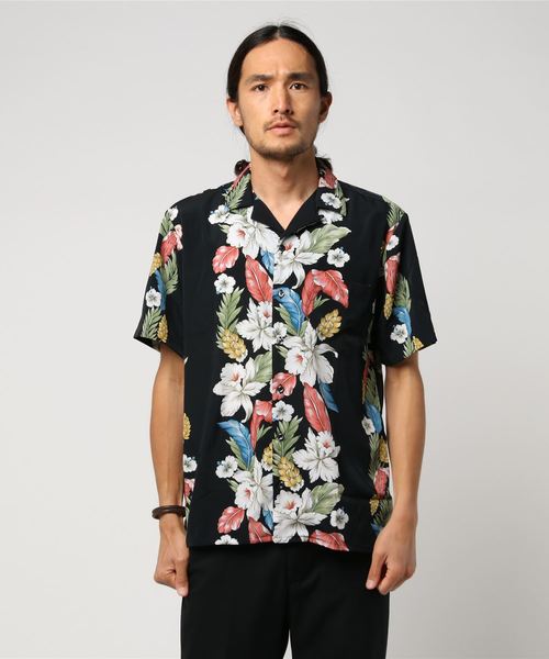 JACKROSE（ジャックローズ）の「ストライプアロハオープンカラーシャツ/開襟シャツ（シャツ/ブラウス・メンズ・ブラック/ホワイト・M/L/XL）」の14枚目の写真