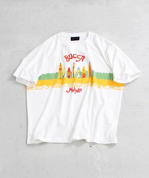 BUCCA 44(ブッカフォーティーフォー)の「【BUCCA 44】MAHALO(マハロ)TEEシャツ(Tシャツ/カットソー)」|オフホワイト