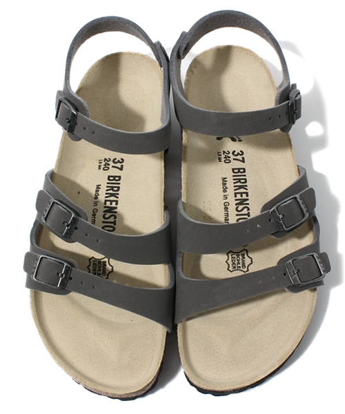 BIRKENSTOCK（ビルケンシュトック）の「■新作・フラットサンダル■KORSICA BF SamtGray (WOMEN)（サンダル・レディース・グレー・35/36/37/38/39）」の8枚目の写真