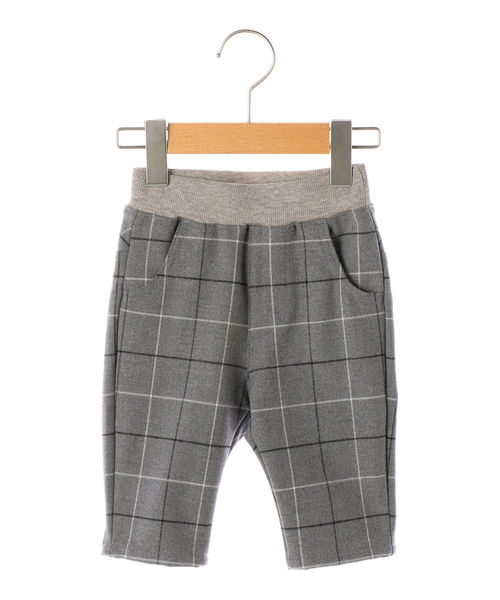 SHIPS（シップス）の「SHIPS KIDS:ウィンドーペン 7分丈 パンツ(80～90cm)（その他パンツ・キッズ・グレー/ネイビー・80/90）」の2枚目の写真