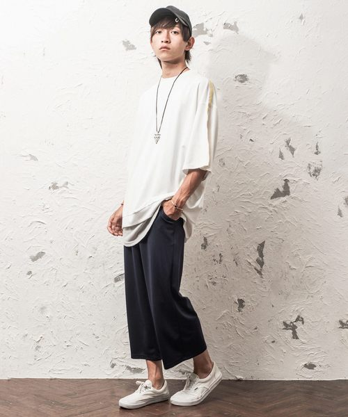 MinoriTY(マイノリティ)の「リラックスアンクルワイドパンツ(その他パンツ・メンズ・ブラック/ベージュ/ネイビー・M/L/XL)」の3枚目の写真