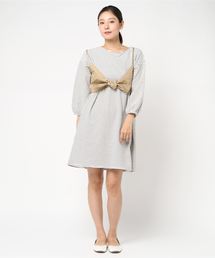 archives | リボンキャミ×ボーダーミニ裏毛OPセット(ワンピース)