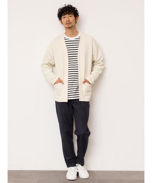 SEVENDAYS=SUNDAY(セブンデイズサンデイ)の「・ノーカラーカーディガン(カーディガン/ボレロ・メンズ・ホワイト/ブラック/ネイビー・S/L/M)」の8枚目の写真