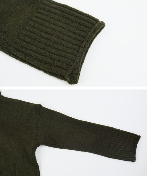 reca（レカ）の「ゆったりボリュームニットトップス（ニット/セーター・レディース・カーキ/ライトブラウン/ベージュ/ダークブラウン・FREE）」の18枚目の写真