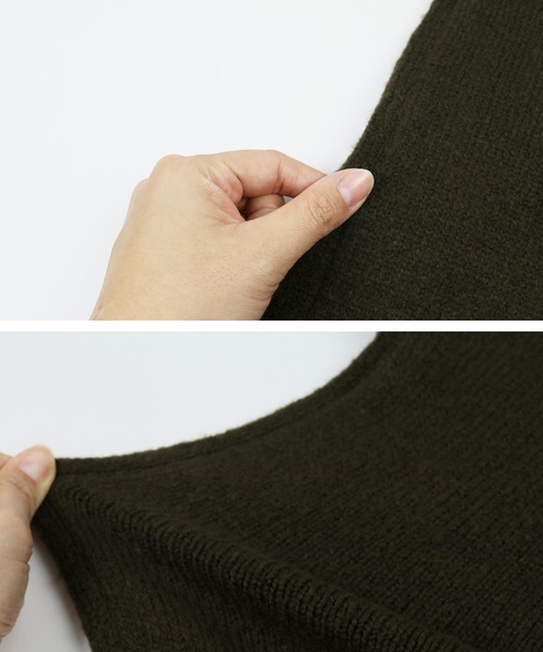 reca（レカ）の「ゆったりボリュームニットトップス（ニット/セーター・レディース・カーキ/ライトブラウン/ベージュ/ダークブラウン・FREE）」の20枚目の写真