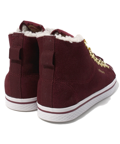 adidas Originals（アディダスオリジナルス）の「アディダス オリジナルス ハニー フック シープスキン adidas Originals HONEY HOOK W（スニーカー・レディース・グレー/バーガンディー・23.5cm/24.5cm）」の5枚目の写真