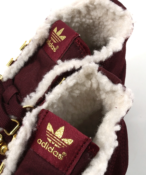 adidas Originals（アディダスオリジナルス）の「アディダス オリジナルス ハニー フック シープスキン adidas Originals HONEY HOOK W（スニーカー・レディース・グレー/バーガンディー・23.5cm/24.5cm）」の9枚目の写真