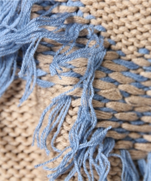 mystic（ミスティック）の「ジグザグヒゲニットP/O（ニット/セーター・レディース・モカ/ブラック/オフホワイト/ミント・ﾌﾘ-）」の9枚目の写真