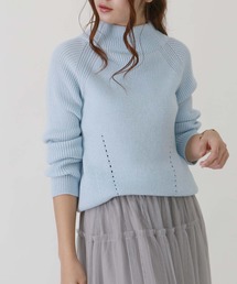 【HERCLOSET】◆WEB限定◆アイレットボトルネックニット