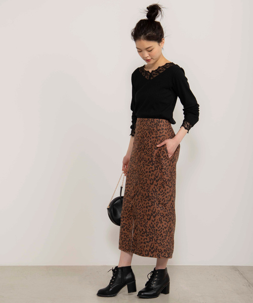 WEGO（ウィゴー）の「WEGO/レオパードナロースカート（スカート・レディース・アニマル/その他1・FREE）」の12枚目の写真