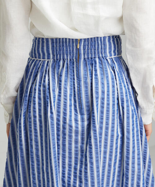 green label relaxing(グリーンレーベルリラクシング)の「CFC サッカーストライプ スカート(スカート・レディース・ライトブルー/コバルトブルー・38/36)」の14枚目の写真