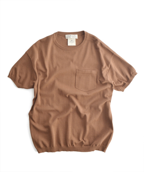 REMI RELIEF(レミレリーフ)の「REMI RELIEF/レミレリーフ 強撚天竺半袖クルー(Tシャツ/カットソー・メンズ・ピンク/ブラウン/ブラック/ホワイト/グリーン・L/M)」の17枚目の写真