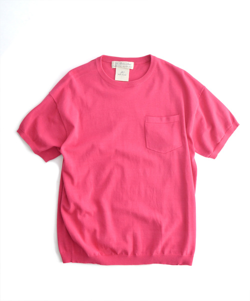 REMI RELIEF(レミレリーフ)の「REMI RELIEF/レミレリーフ 強撚天竺半袖クルー(Tシャツ/カットソー・メンズ・ピンク/ブラウン/ブラック/ホワイト/グリーン・L/M)」の19枚目の写真