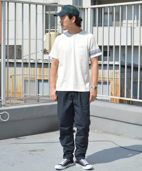REMI RELIEF(レミレリーフ)の「REMI RELIEF/レミレリーフ 強撚天竺半袖クルー(Tシャツ/カットソー・メンズ・ピンク/ブラウン/ブラック/ホワイト/グリーン・L/M)」の20枚目の写真