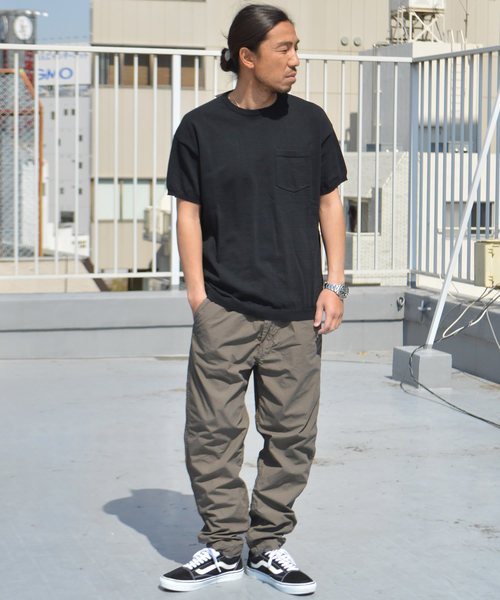 REMI RELIEF(レミレリーフ)の「REMI RELIEF/レミレリーフ 強撚天竺半袖クルー(Tシャツ/カットソー・メンズ・ピンク/ブラウン/ブラック/ホワイト/グリーン・L/M)」の21枚目の写真