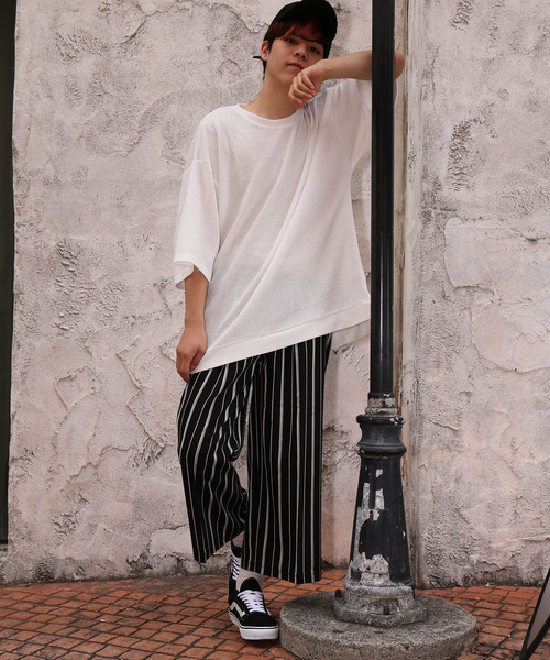 revertical(リバーティカル)の「ワッフル素材 半袖 ビッグシルエット Tシャツ(Tシャツ/カットソー・メンズ・ピンク/グレー/ブルー/ミント/ホワイト/ブラック・L/M)」の21枚目の写真