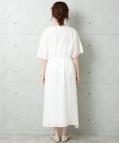 n'ee-ne（ネーネ）の「コットンスカラップワンピース（ワンピース・レディース・オフホワイト/ブラック・L/LL/M）」の13枚目の写真