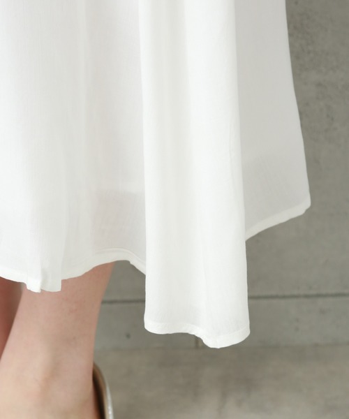 n'ee-ne（ネーネ）の「コットンスカラップワンピース（ワンピース・レディース・オフホワイト/ブラック・L/LL/M）」の9枚目の写真