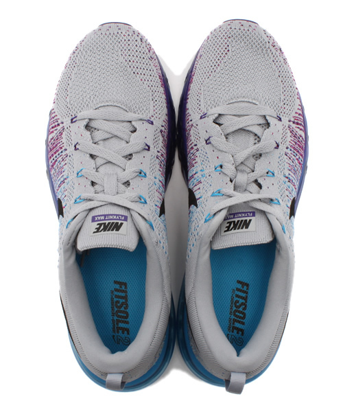 NIKE（ナイキ）の「ナイキ フライニット マックス グラデーション NIKE FLYKNIT MAX 620469-005（スニーカー・メンズ・グレー・28cm/27.5cm）」の6枚目の写真
