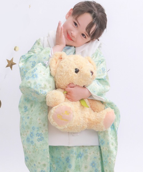 KYOETSU（キョウエツ）の「被布セット 二部式 セパレート 三歳 4点セット くすみ (  着物 + 被布 + 伊達衿 + 巾着 )（着物・キッズ・ブラック系その他/イエロー系その他/ピンク系その他/レッド系その他/ピンク系その他2/ピンク系その他3/レッド系その他2/ブルー系その他/その他1/その他2/その他3/その他6/その他4/その他5・90-100cm）」の13枚目の写真