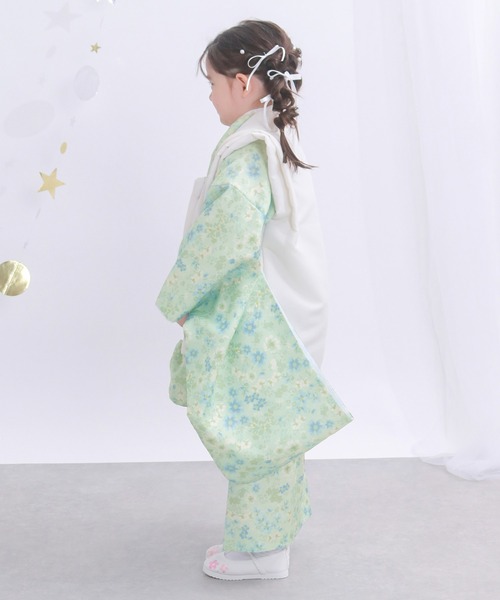 KYOETSU（キョウエツ）の「被布セット 二部式 セパレート 三歳 4点セット くすみ (  着物 + 被布 + 伊達衿 + 巾着 )（着物・キッズ・ブラック系その他/イエロー系その他/ピンク系その他/レッド系その他/ピンク系その他2/ピンク系その他3/レッド系その他2/ブルー系その他/その他1/その他2/その他3/その他6/その他4/その他5・90-100cm）」の22枚目の写真