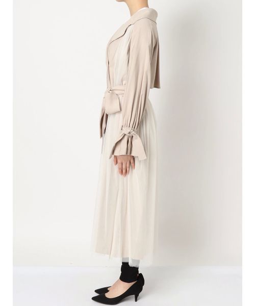 MERCURYDUO(マーキュリーデュオ)の「チュールドッキングトレンチコート(トレンチコート・レディース・ベージュ/キャメル・SMALL/MEDIUM)」の22枚目の写真