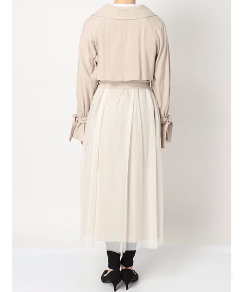 MERCURYDUO(マーキュリーデュオ)の「チュールドッキングトレンチコート(トレンチコート・レディース・ベージュ/キャメル・SMALL/MEDIUM)」の21枚目の写真