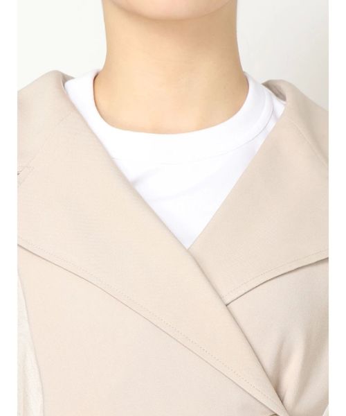 MERCURYDUO(マーキュリーデュオ)の「チュールドッキングトレンチコート(トレンチコート・レディース・ベージュ/キャメル・SMALL/MEDIUM)」の20枚目の写真