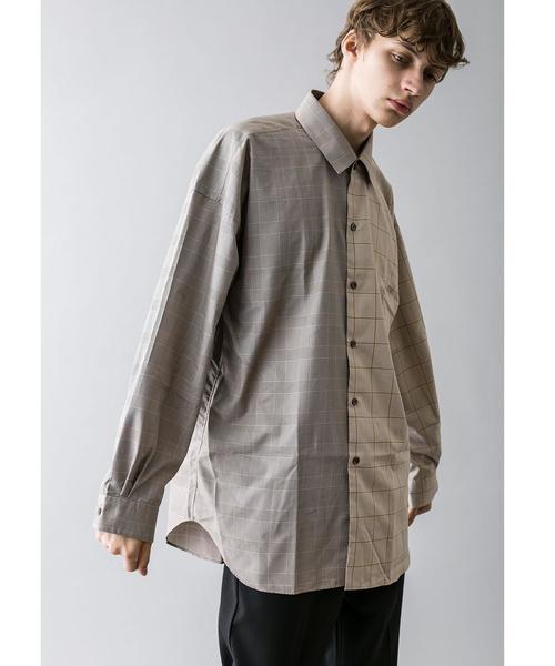 MONKEY TIME(モンキータイム)の「<monkey time> CHECK PANEL OVER SIZED REG/シャツ(シャツ/ブラウス・メンズ・ベージュ・L/M/XL/S)」の8枚目の写真