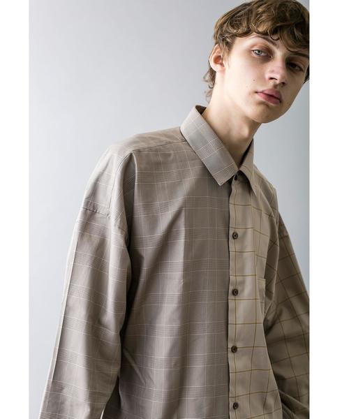 MONKEY TIME(モンキータイム)の「<monkey time> CHECK PANEL OVER SIZED REG/シャツ(シャツ/ブラウス・メンズ・ベージュ・L/M/XL/S)」の7枚目の写真