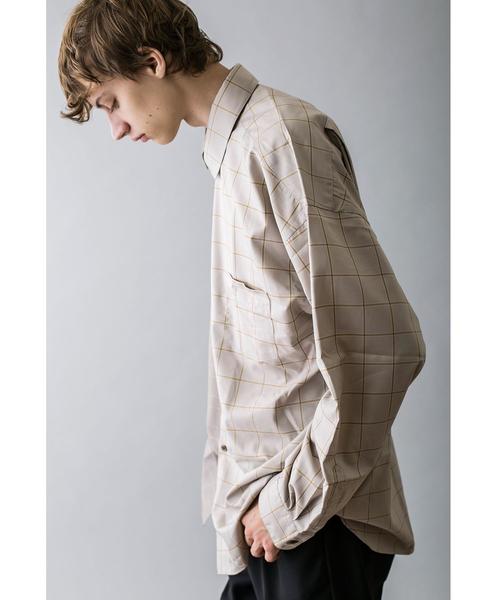 MONKEY TIME(モンキータイム)の「<monkey time> CHECK PANEL OVER SIZED REG/シャツ(シャツ/ブラウス・メンズ・ベージュ・L/M/XL/S)」の6枚目の写真
